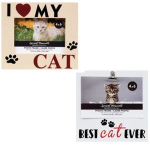 Tabletop Wall Decor Pet Cat Love Picture Frame